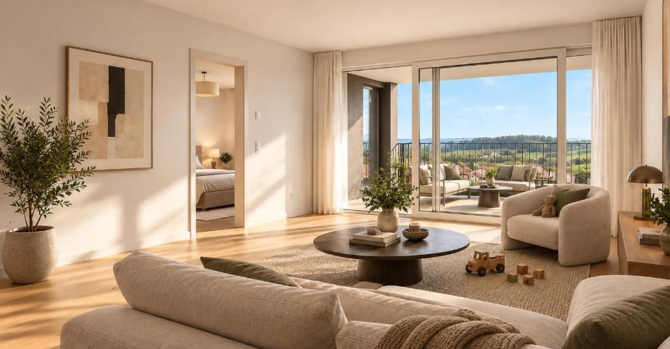 Magnifique appartement de 4.5 pces traversant - Lot B1 - Appartement 4.5 pièces - image - 1