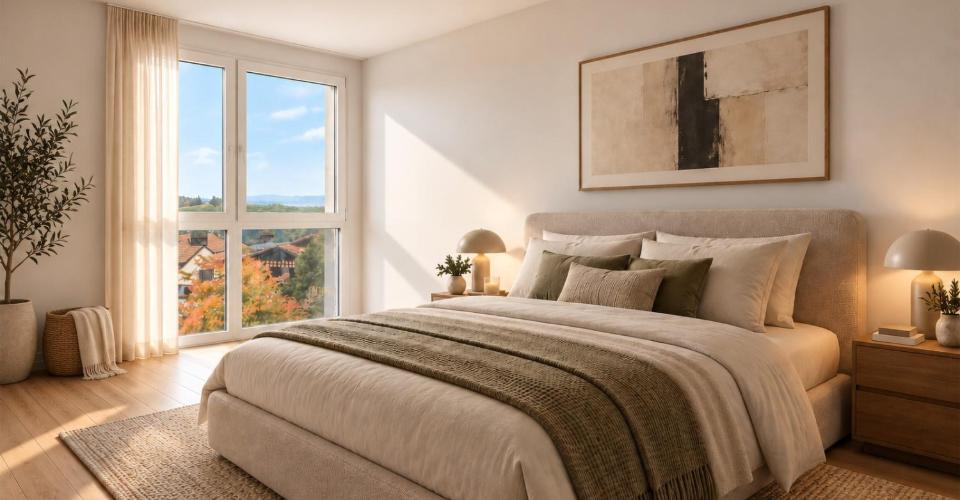 Magnifique appartement de 3.5 pces très lumineux avec jardin privatif - Appartement 3.5 pièces - image - 1