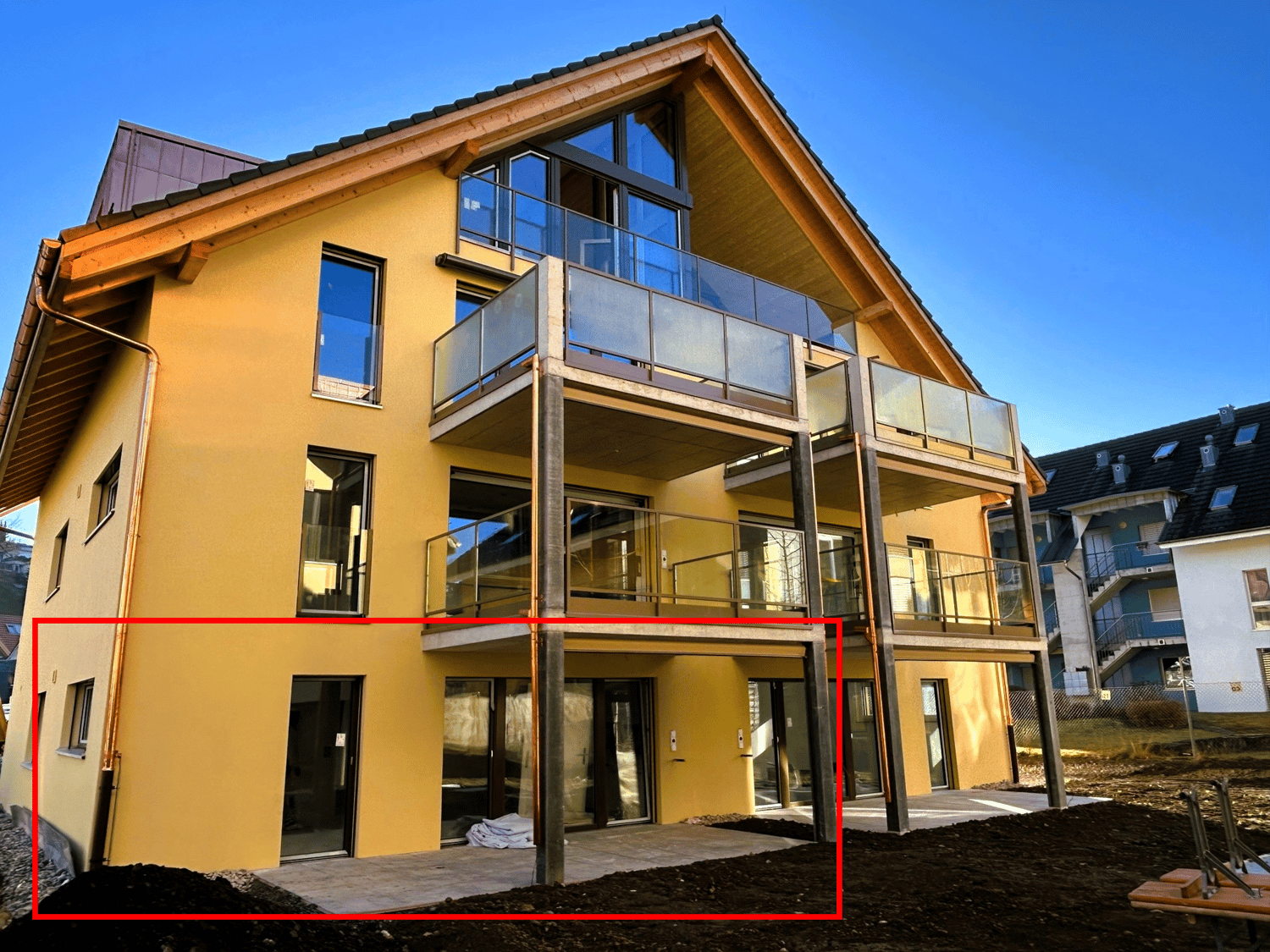 Moderne 2.5-Zimmer-Neubau-Wohnung in Thierachern - Bild 1