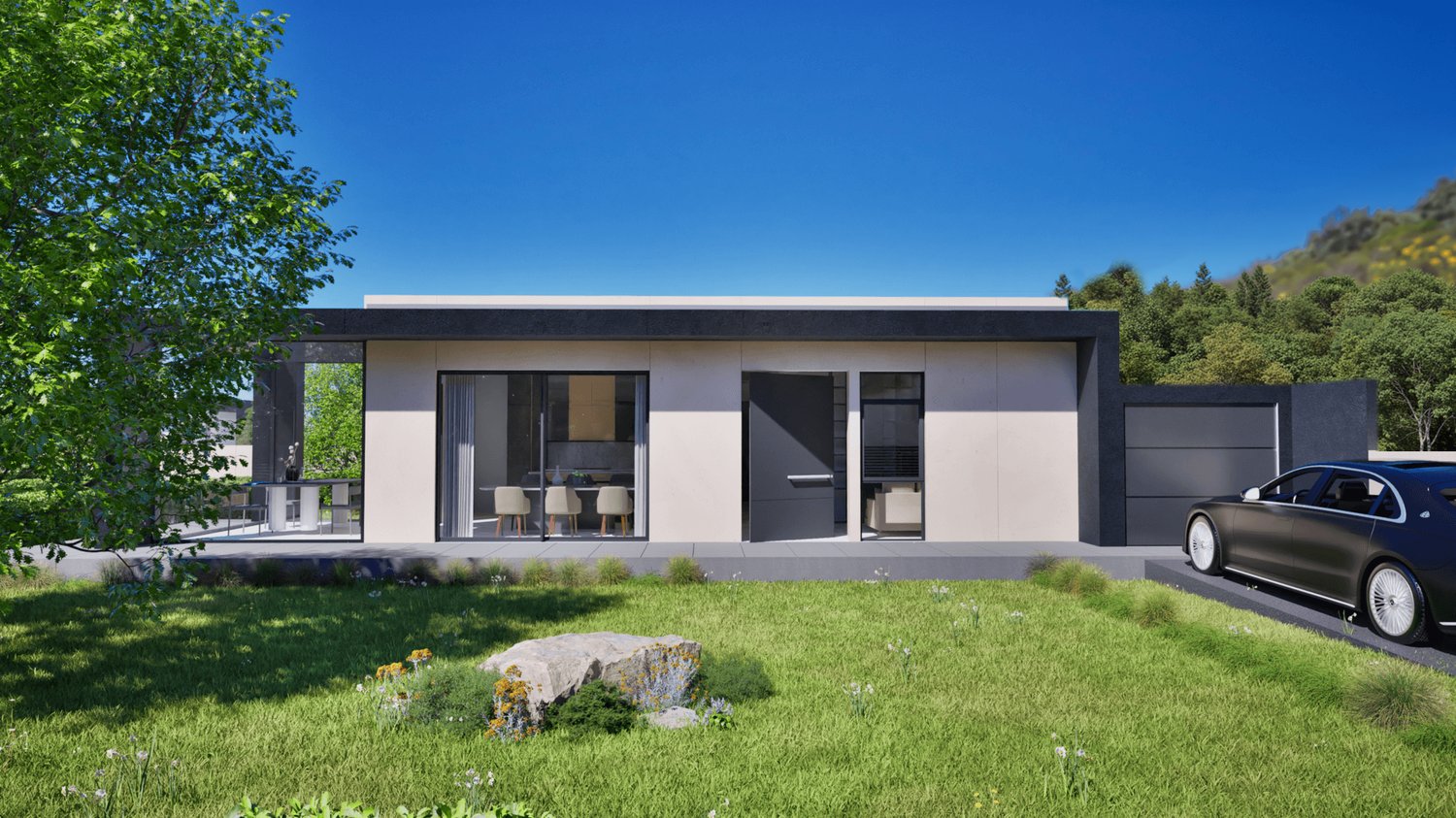 Villa moderna di nuova costruzione a Viganello con piscina e vista panoramica - Bild 5