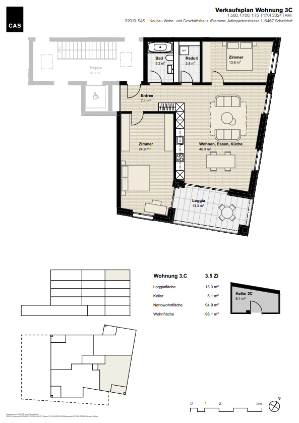 Charmantes Wohnen im Haus Sternen im Zentrum von Schattdorf – 3.C - Bild 5