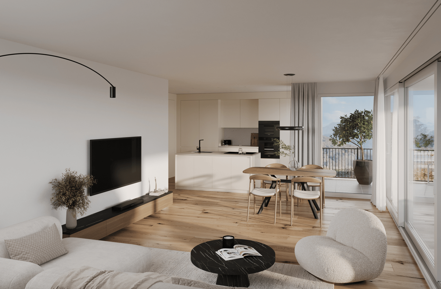 Exklusive 3.5-Zimmer-Maisonettewohnung mit grosszügiger Terrasse und herrlicher Abendsonne - Bild 1