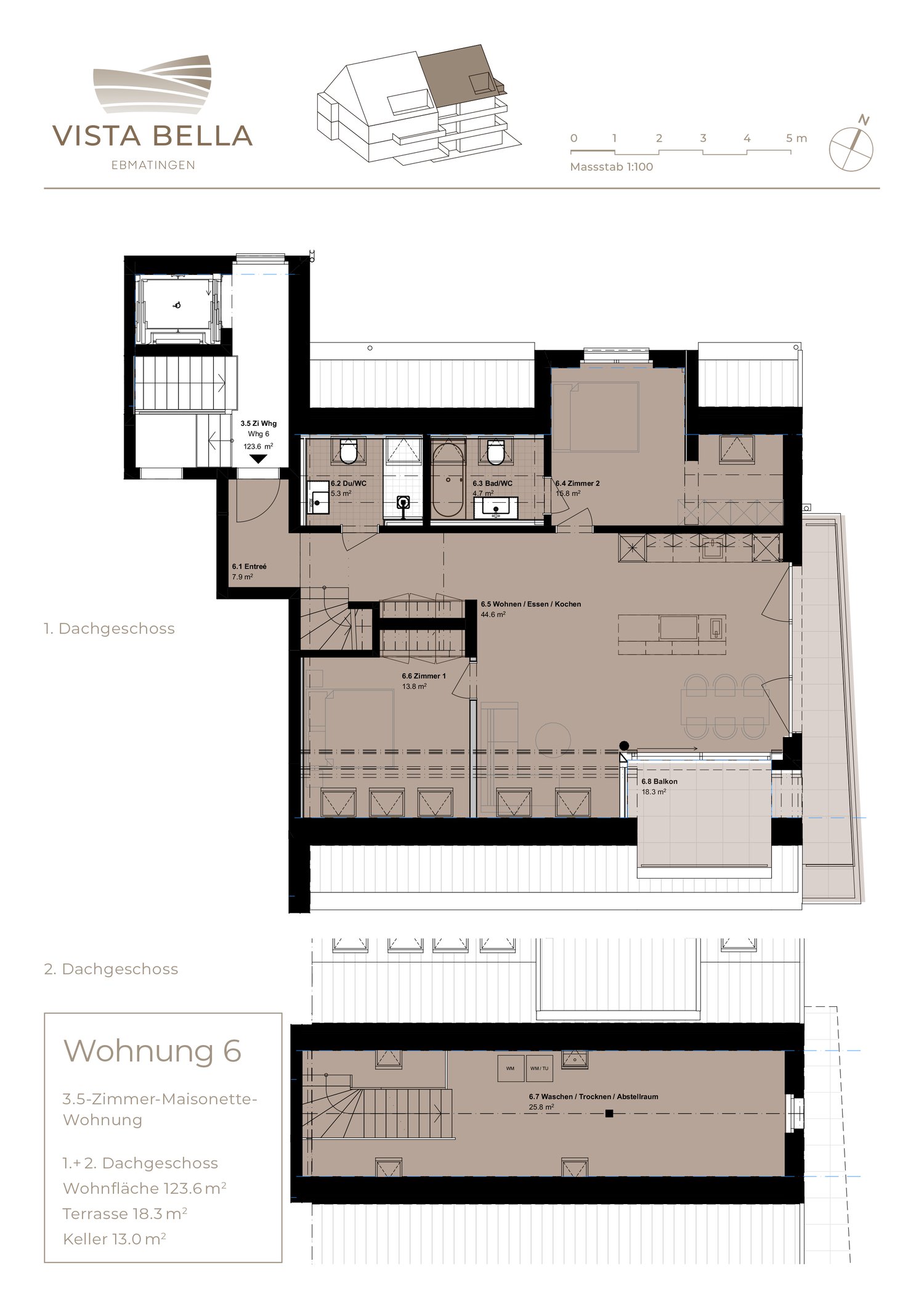 Neue Dachmaisonettewohnung an schöner Aussichtslage -  Bild 6