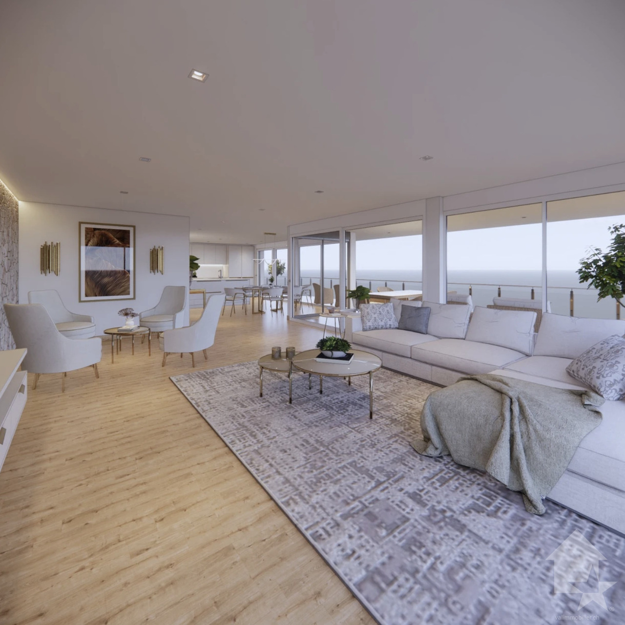 Attique de 4.5 pièces très bien situé avec balcon et terrasse -  Bild 5