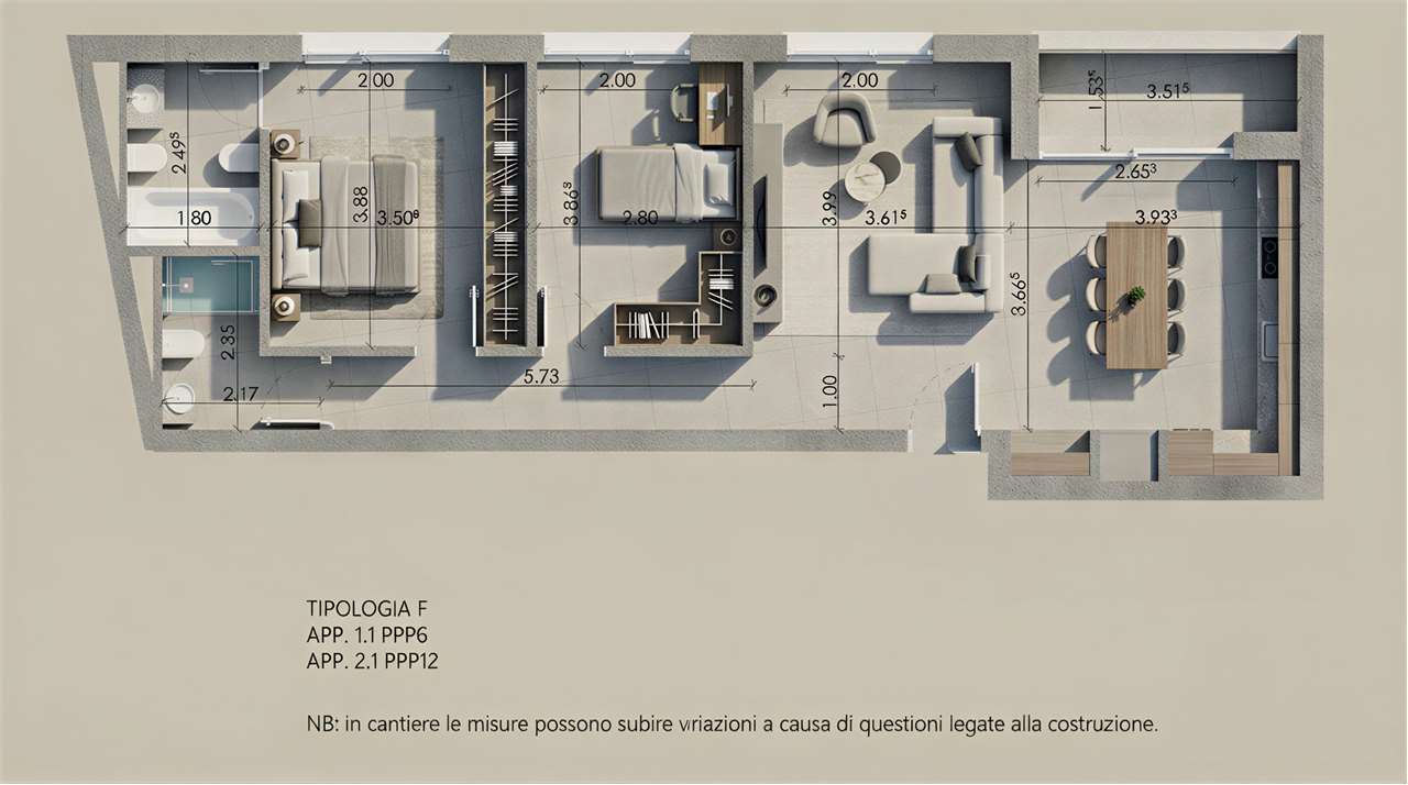 Pregassona luminoso 3.5 nuova costruzione 2 piano - Bild 1