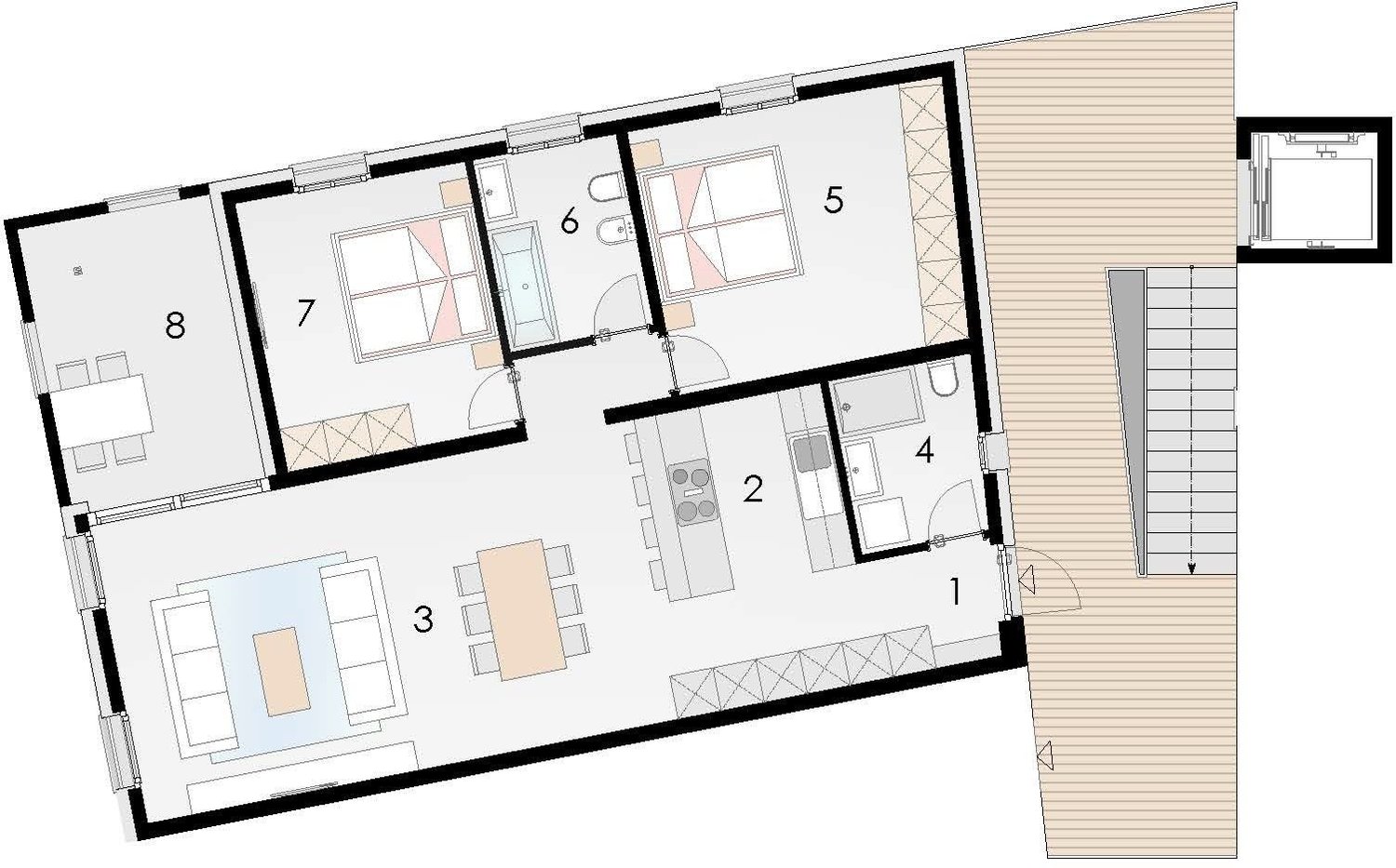 Moderno attico 3.5 locali con ascensore, Biasca - Image 5