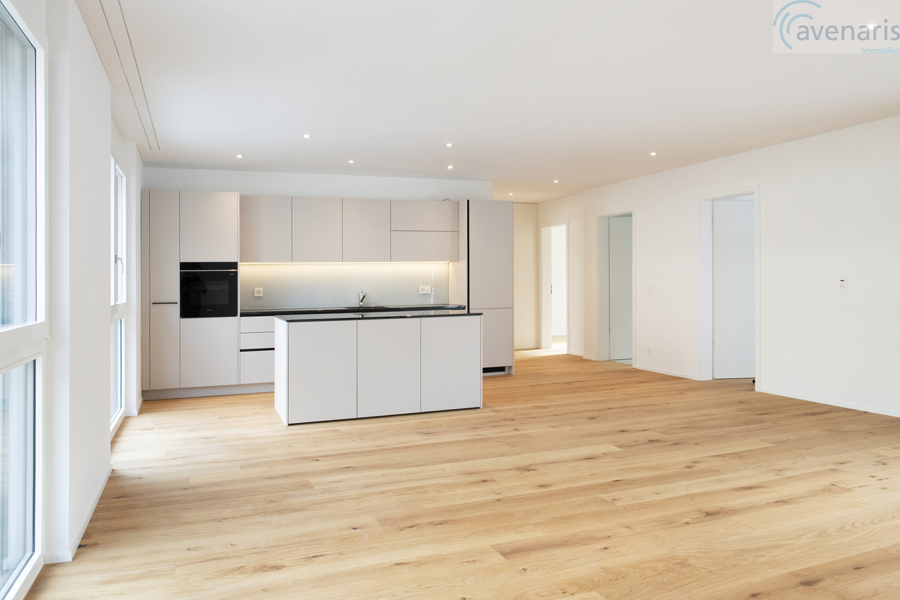 Neubau: Moderne 4.5-Zimmer-Eigentumswohnungen - fast bezugsfertig - Wohn-Essbereich