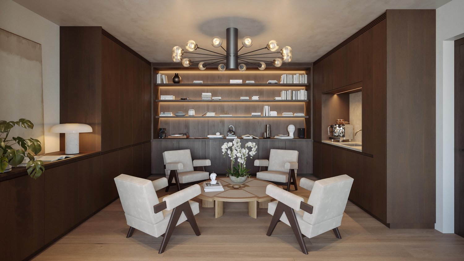 Villa Vinea 6 (3D Visualisierungen by dreisicht GmbH) - Bibliothek - (c) dreisicht GmbH