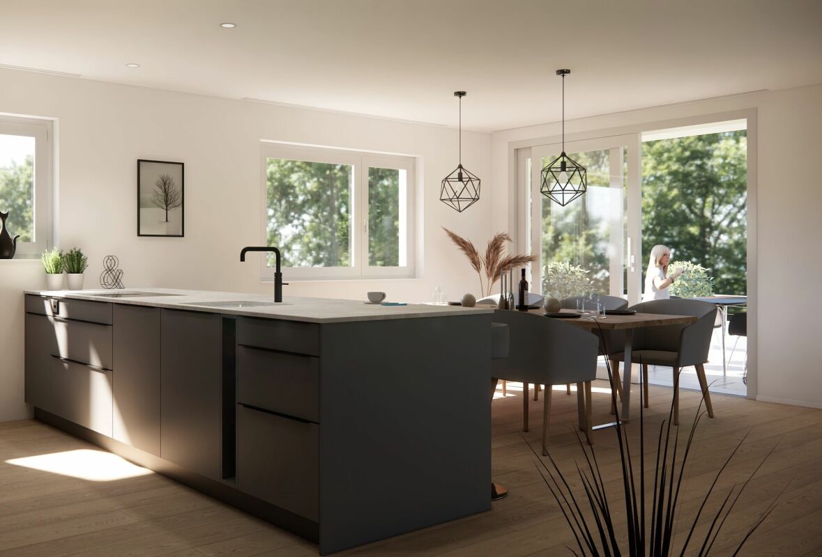 4.5 Zimmer-Wohnung mit Garten -  Bild 3