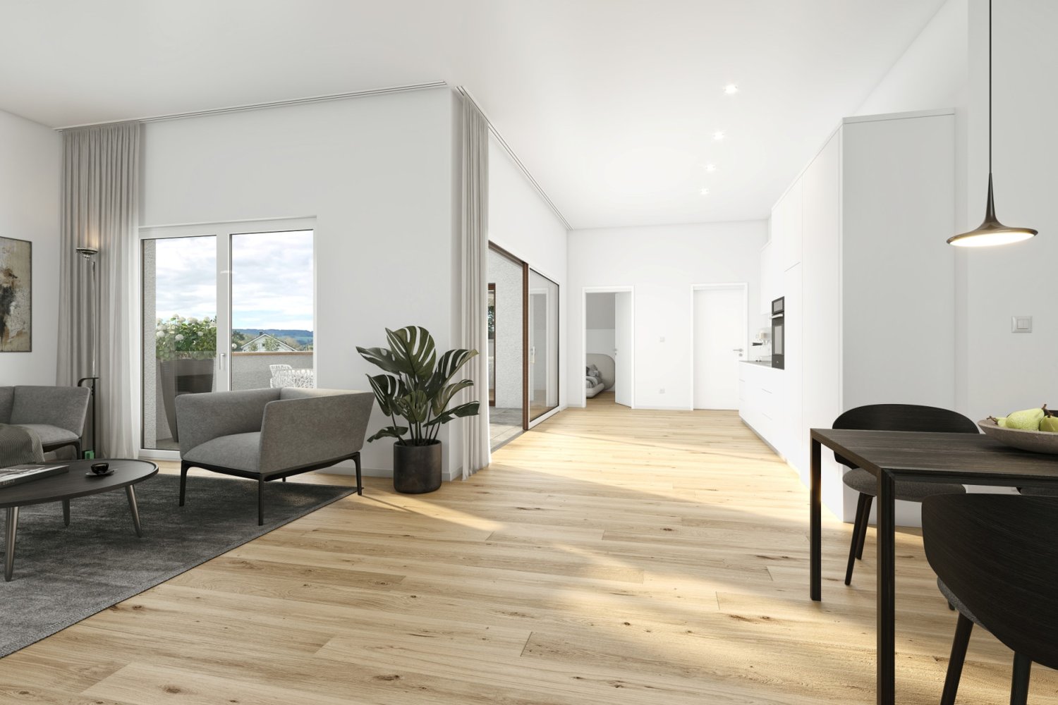 MODERN, FAMILIENFREUNDLICH UND GUT ERSCHLOSSEN WOHNEN / WOHNUNG M6 -  Bild 3