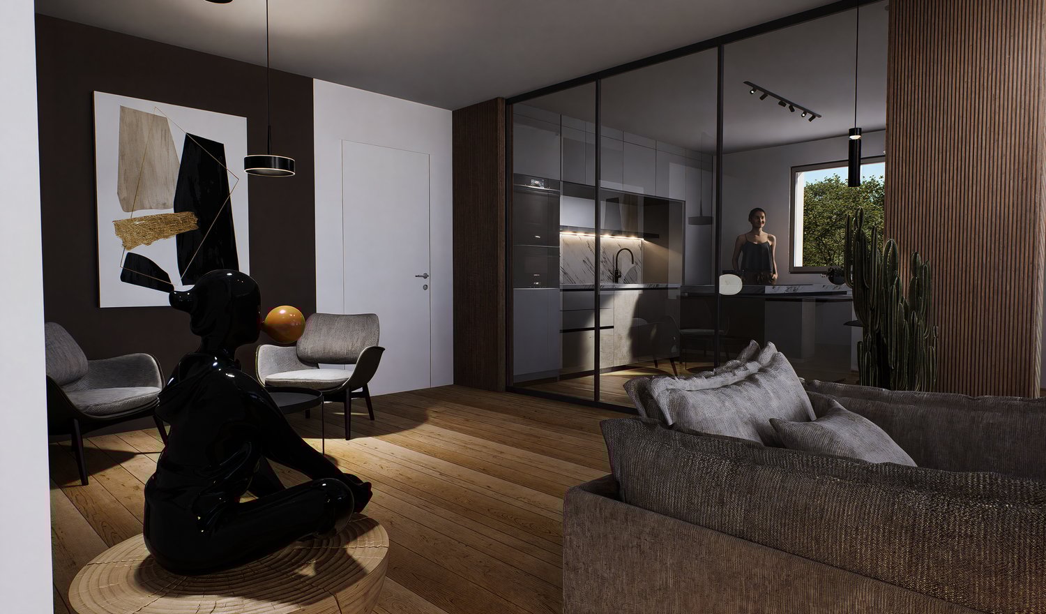 NUOVO ED ELEGANTE APPARTAMENTO 4.5 LOCALI CON VISTA LAGO -  Bild 12