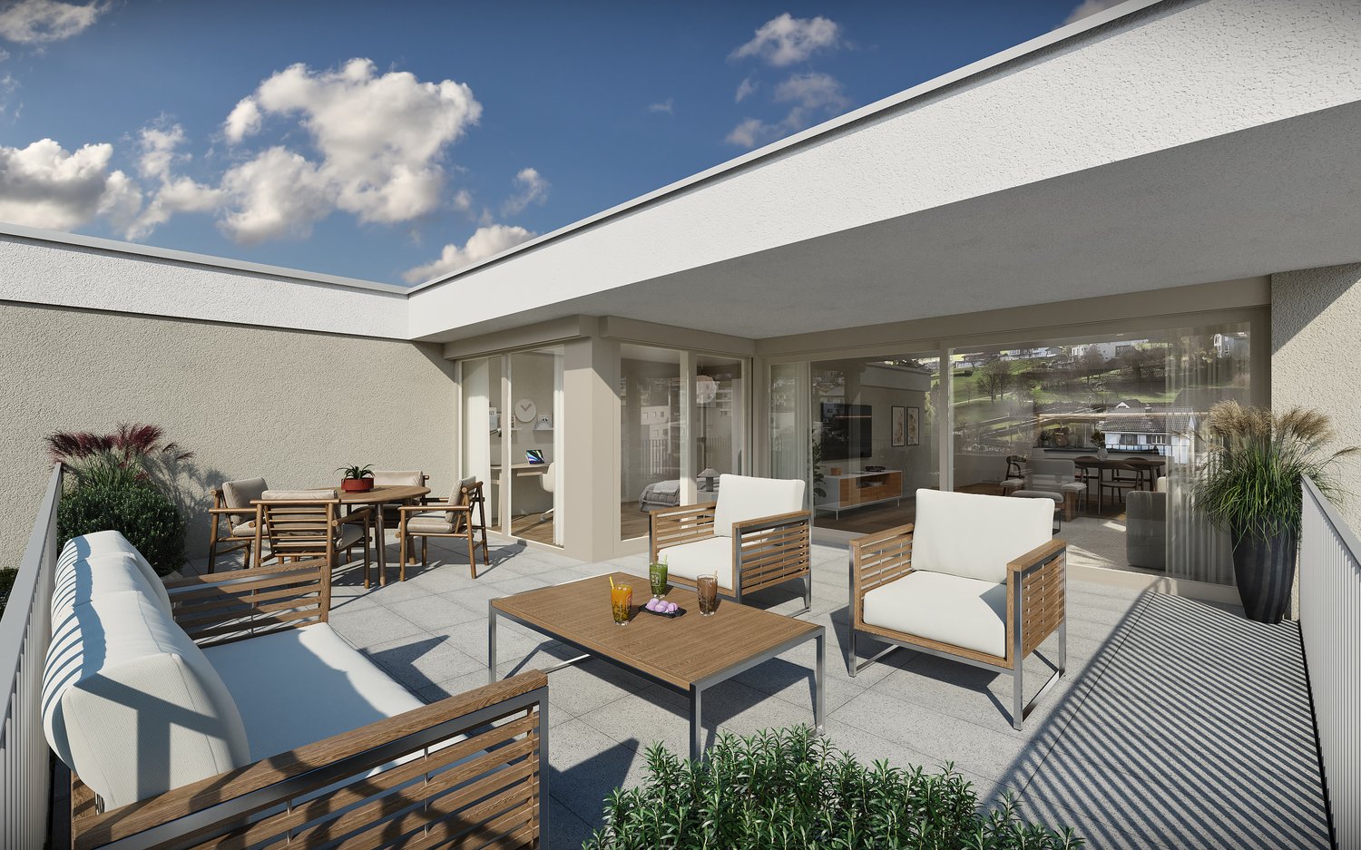 Attraktive 3.5-Zimmer-Attikawohnung im Neubauprojekt Bachgarten - Bild 3