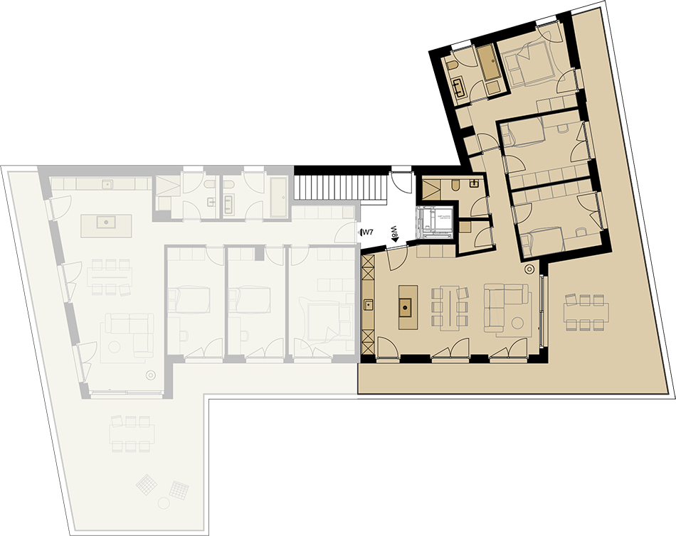 Exklusive Attikawohnung mit grosser Attikaterrasse und hoher Energieeffizienz. Neue Preise! - W8 -  Bild 6