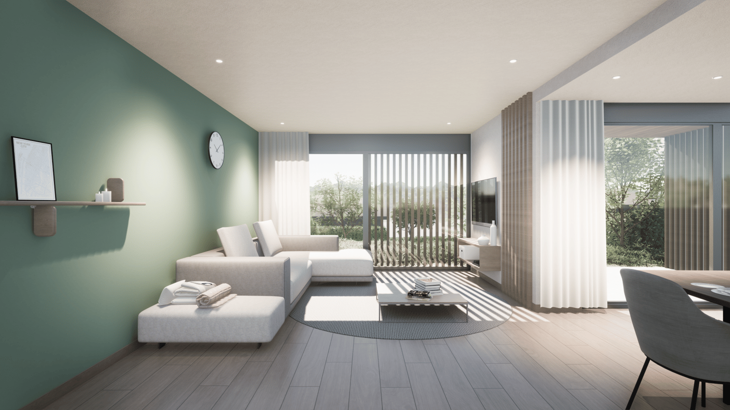 MODERNA UNITÃ€ 2.5 LOCALI CON GIARDINO PRIVATO A PREGASSONA - Bild 1