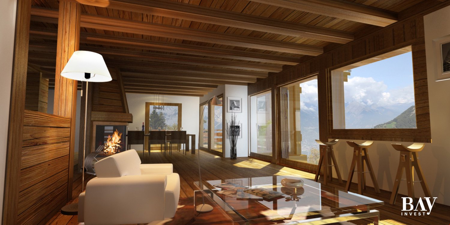 La Tzoumaz/Verbier : Chalet de luxe accessible aux étrangers -  Bild 2