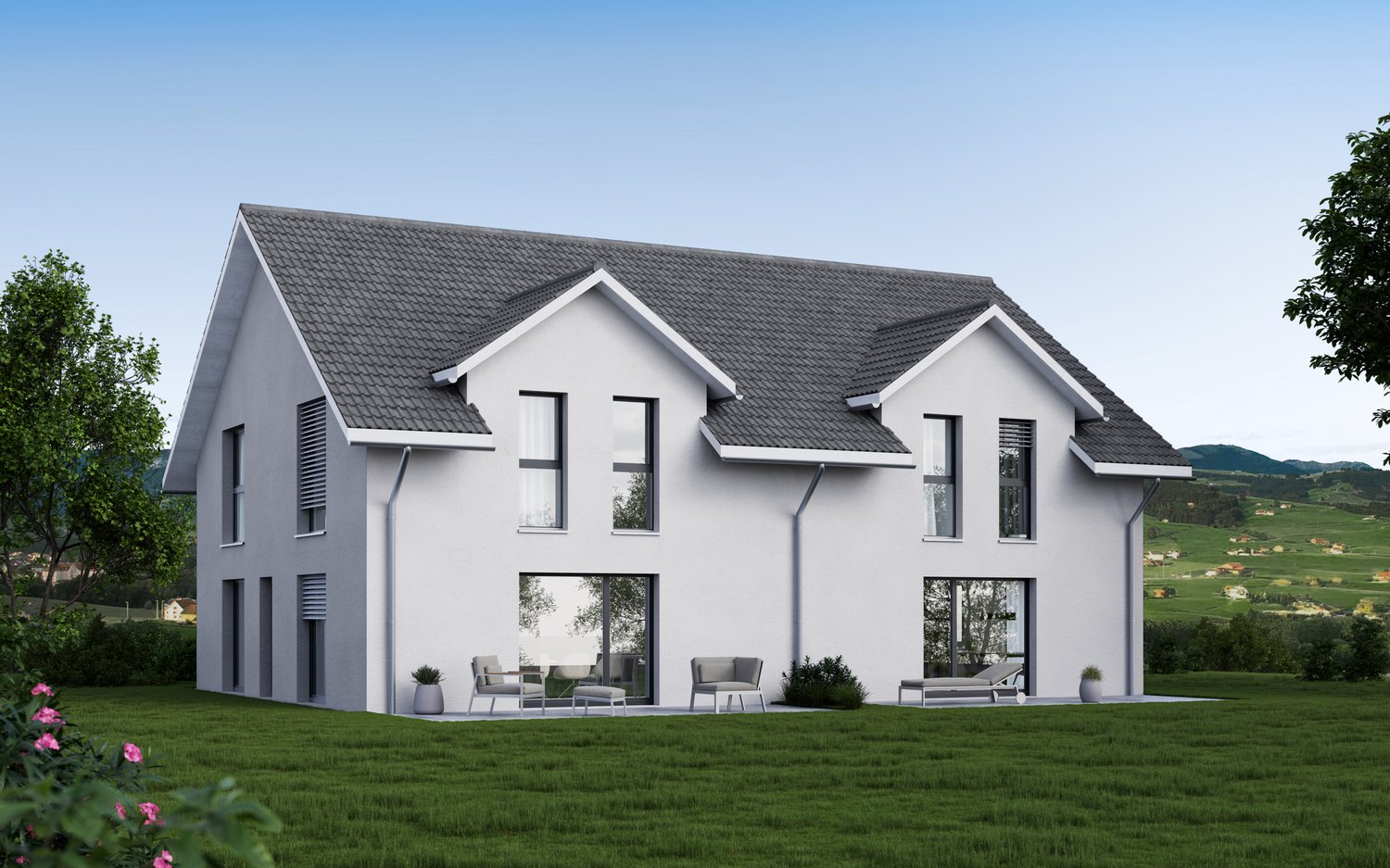 Doppel- Einfamilienhaus in Amden - Bild 1