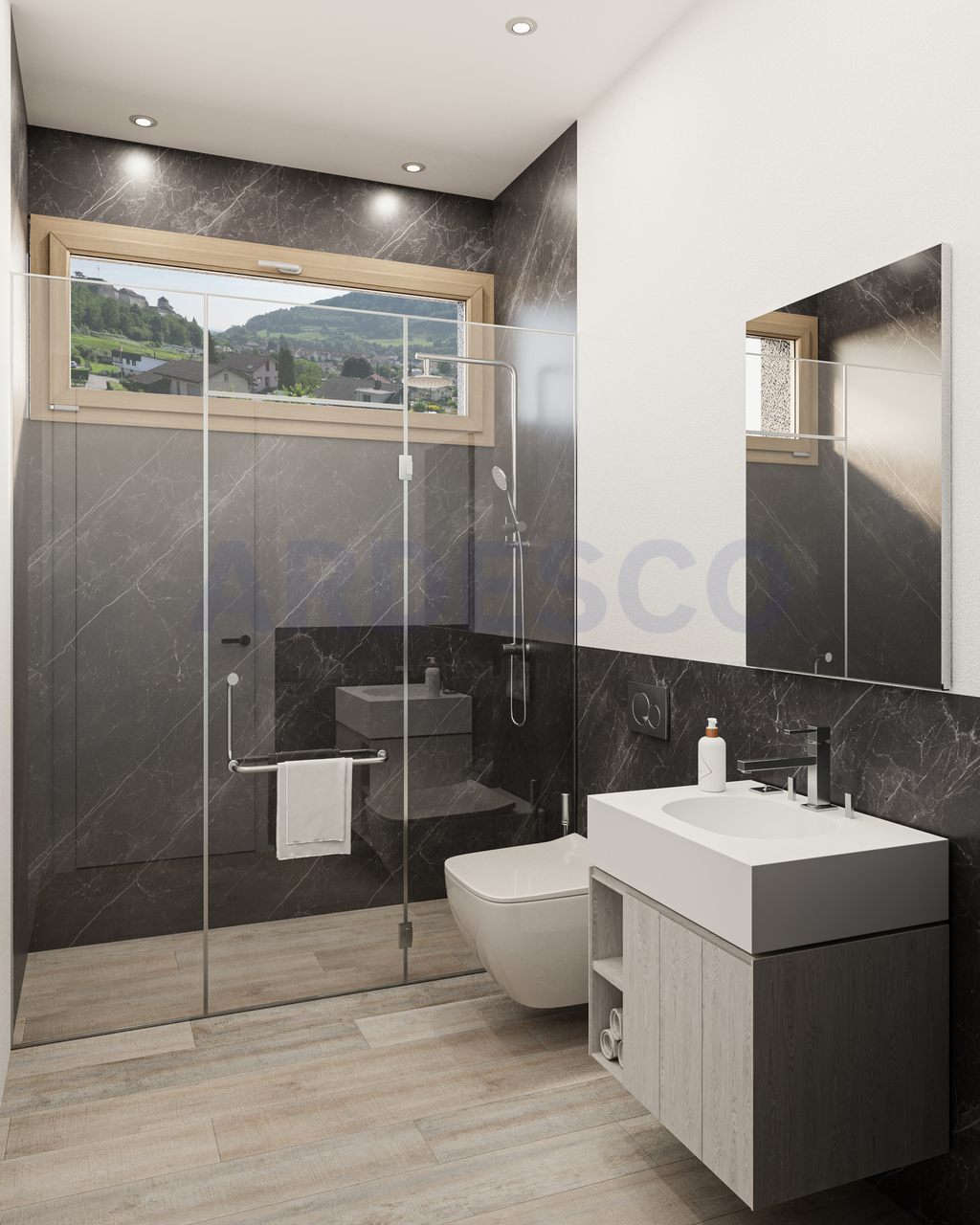 Ein Zuhause mit Weitblick - modernes Wohnen an historischer Kulisse - Nasszelle