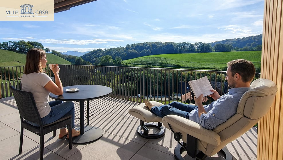 Moderne 5.5-Zimmer-Dachwohnung mit Balkon & Weitsicht in Riggisberg - Bild 4