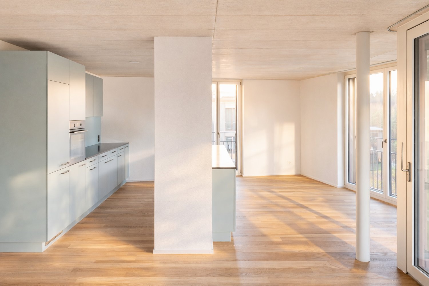 Moderne 3.5-Zimmer-Neubauwohnung in der Überbauung 7 Lerchen in Kloten - Küche Haus E 2