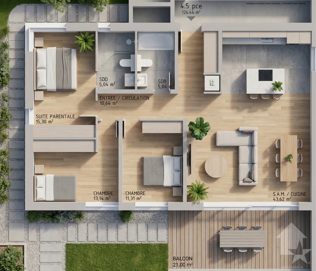 Spacieux appartement 4.5 pièces dans une nouvelle promotion -  Bild 2