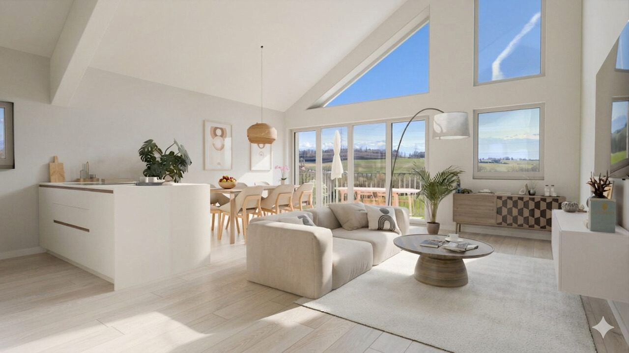 Neuf : Attique baigné de lumière avec vue panoramique - Bild 1