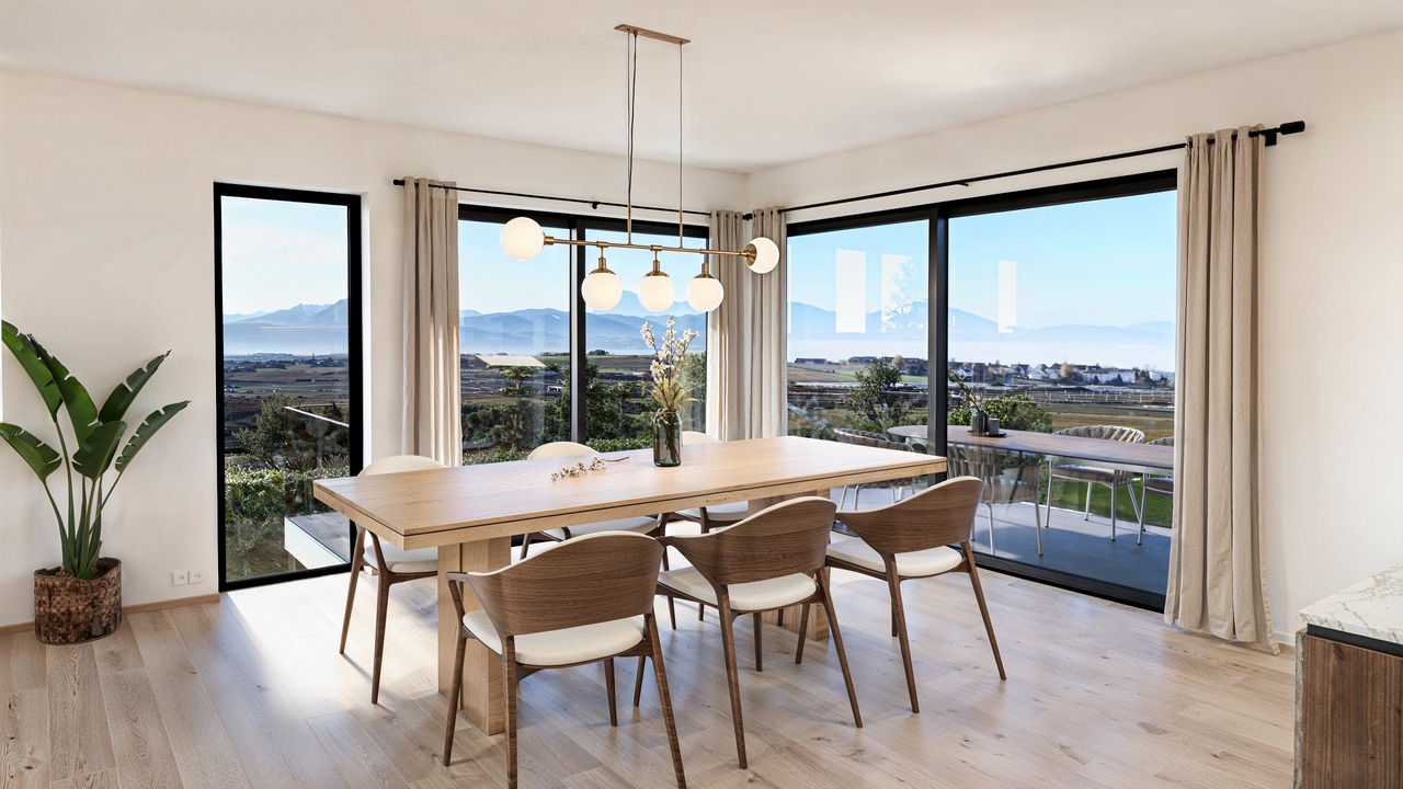 Villa avec vue panoramique sur le lac et les alpes ! - Bild 3