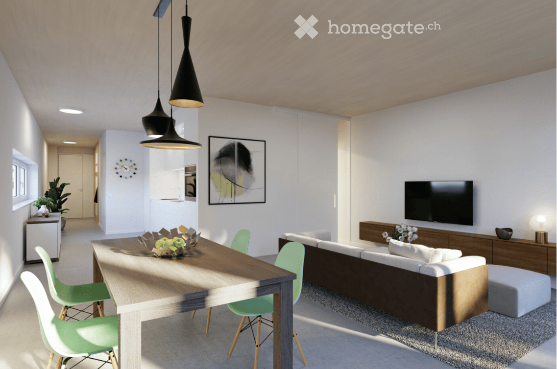 2.5 Zimmerwohnung in Ostermundigen - Veranda, Terrasse und Gartenplatz -  Bild 2