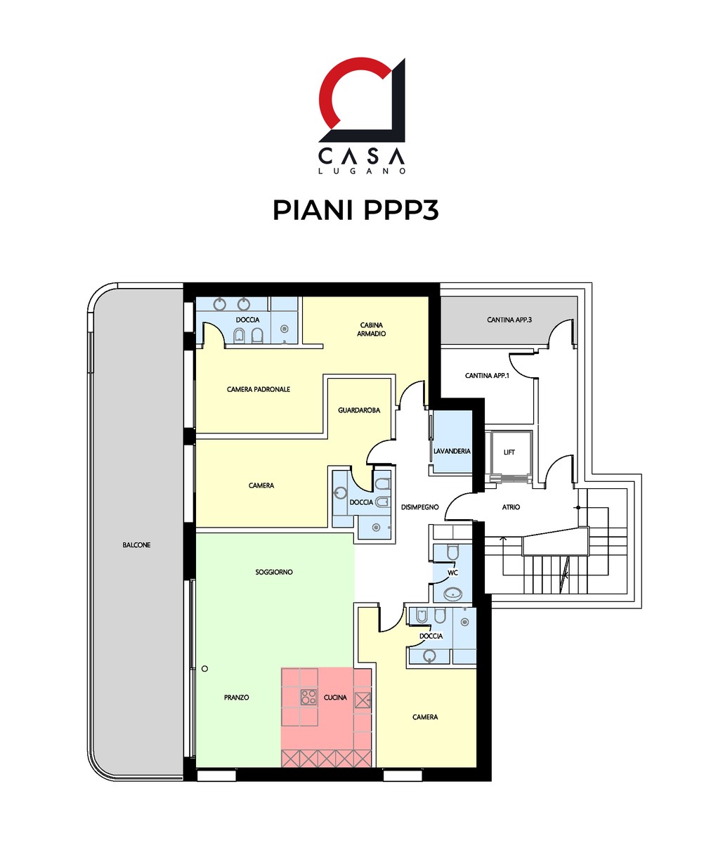 Esclusiva residenza di sole quattro unità di alto standing vista lago. - Bild 11