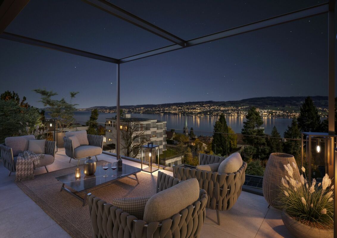 Ein Refugium über dem Zürichsee - auf zwei Ebenen -  Bild 1