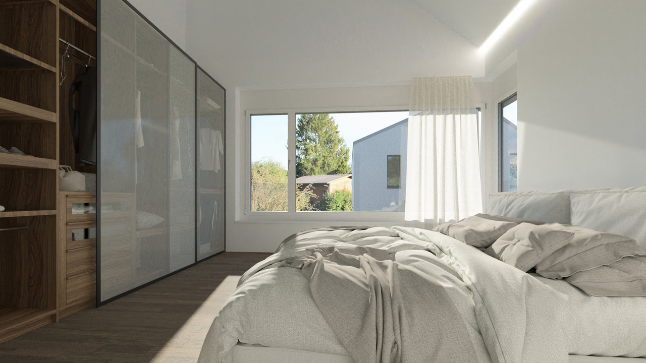 Projekt Hanfgartenweg mit 6 freistehenden Einfamilienhäusern (Haus 2) - Visualisierung