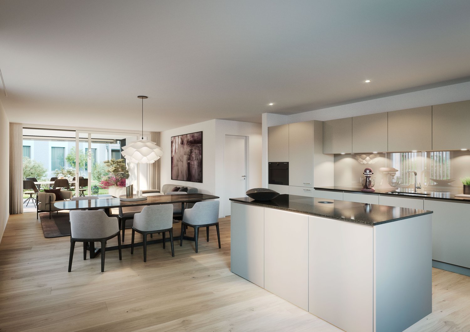 Mis Dihei - "Niderwis" Untersiggenthal - Innenvisualisierung Küchen EG