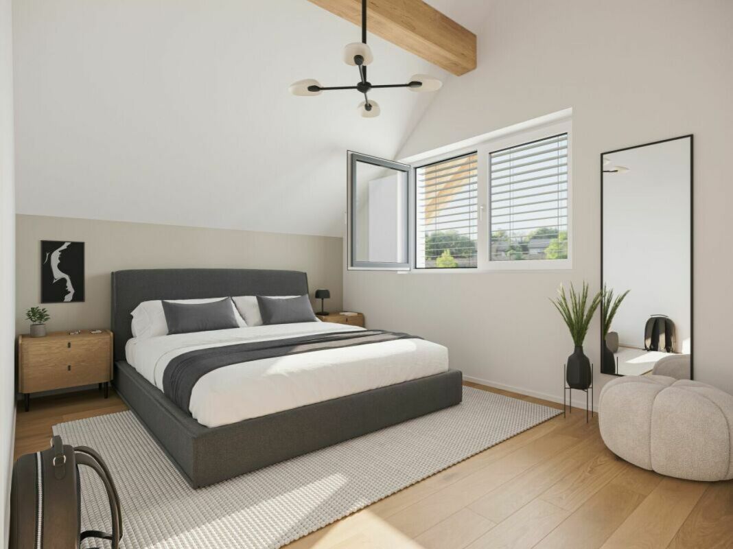 NEUBAU: DACHWOHNUNG IN GEHOBENEN STANDARD - Heimeliges Schlafzimmer