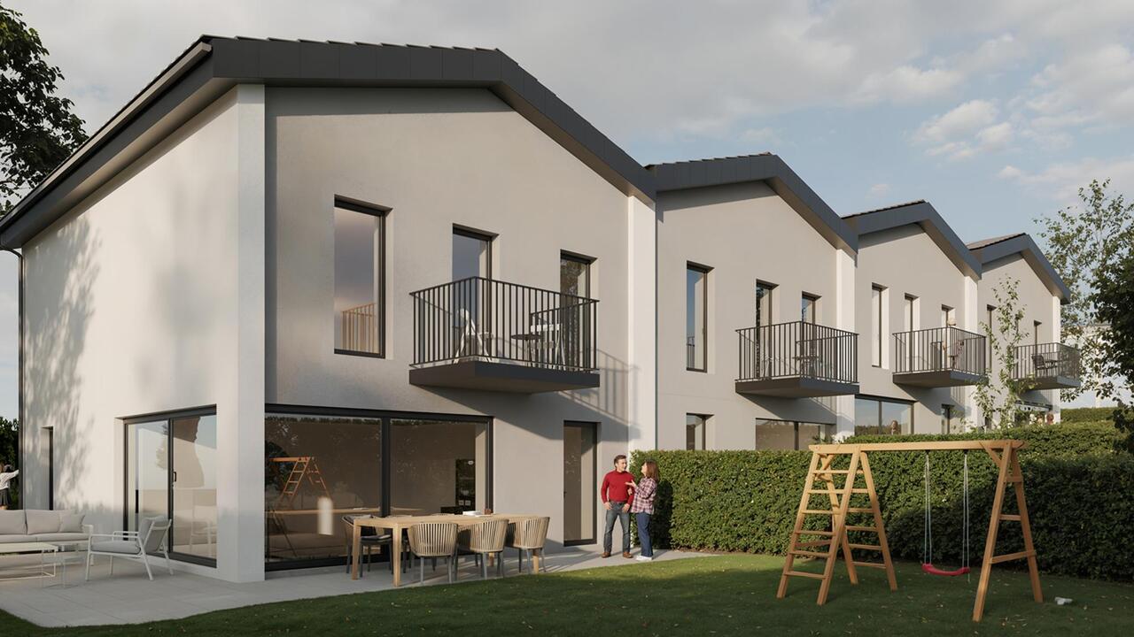 Gletterens Villa contigüe de 5.5 pièces Vue dégagée sur la campagne - Bild 1