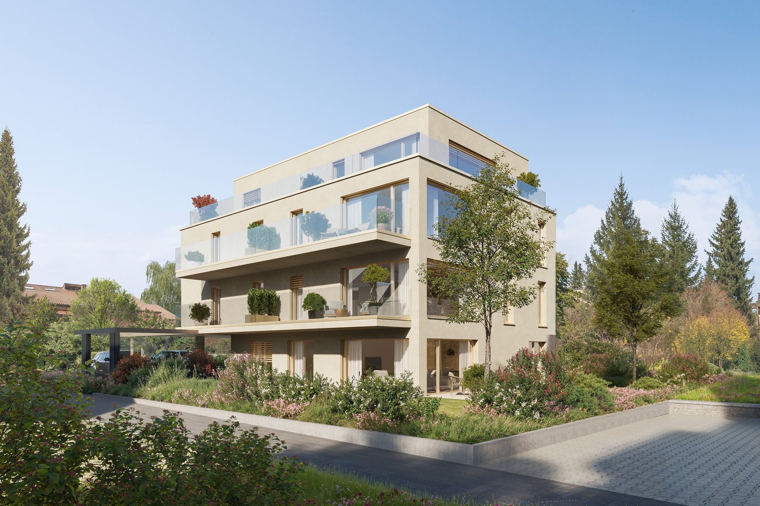 SPITZMATTE DUO - 12 moderne Eigentumswohnungen mit Top-Anbindung in Flamatt - Bild 2