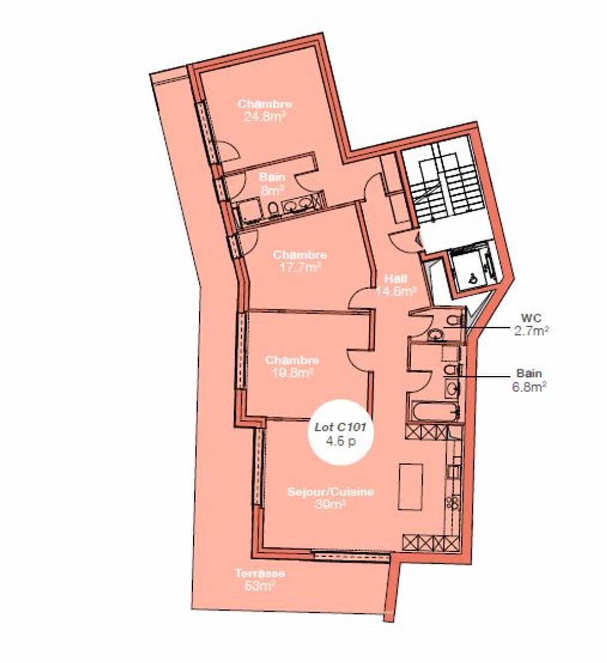 Neuf et lumineux : rez de jardin avec vaste terrasse et vue ouverte -  Bild 6