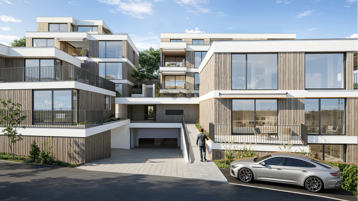 Familienfreundliche Maisonette mit Terrasse & Balkon - Aussenvisualisierung