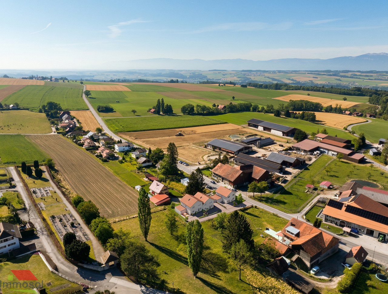 Nouvelle promotion à Thierrens - Villas familiales 5.5p avec jardin - Immosol | Thierrens | Perpective