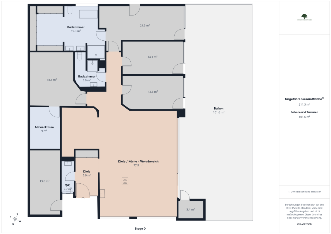 Exklusive 5.5-Zimmer-Terrassenwohnung in Umiken -  Bild 11