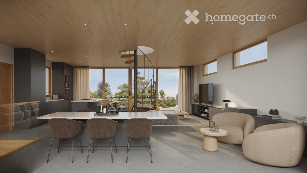 Modernes 6.5-Zimmer-Einfamilienhaus mit Pool und Wellness-Bereich in Feuerthalen - Bild 5