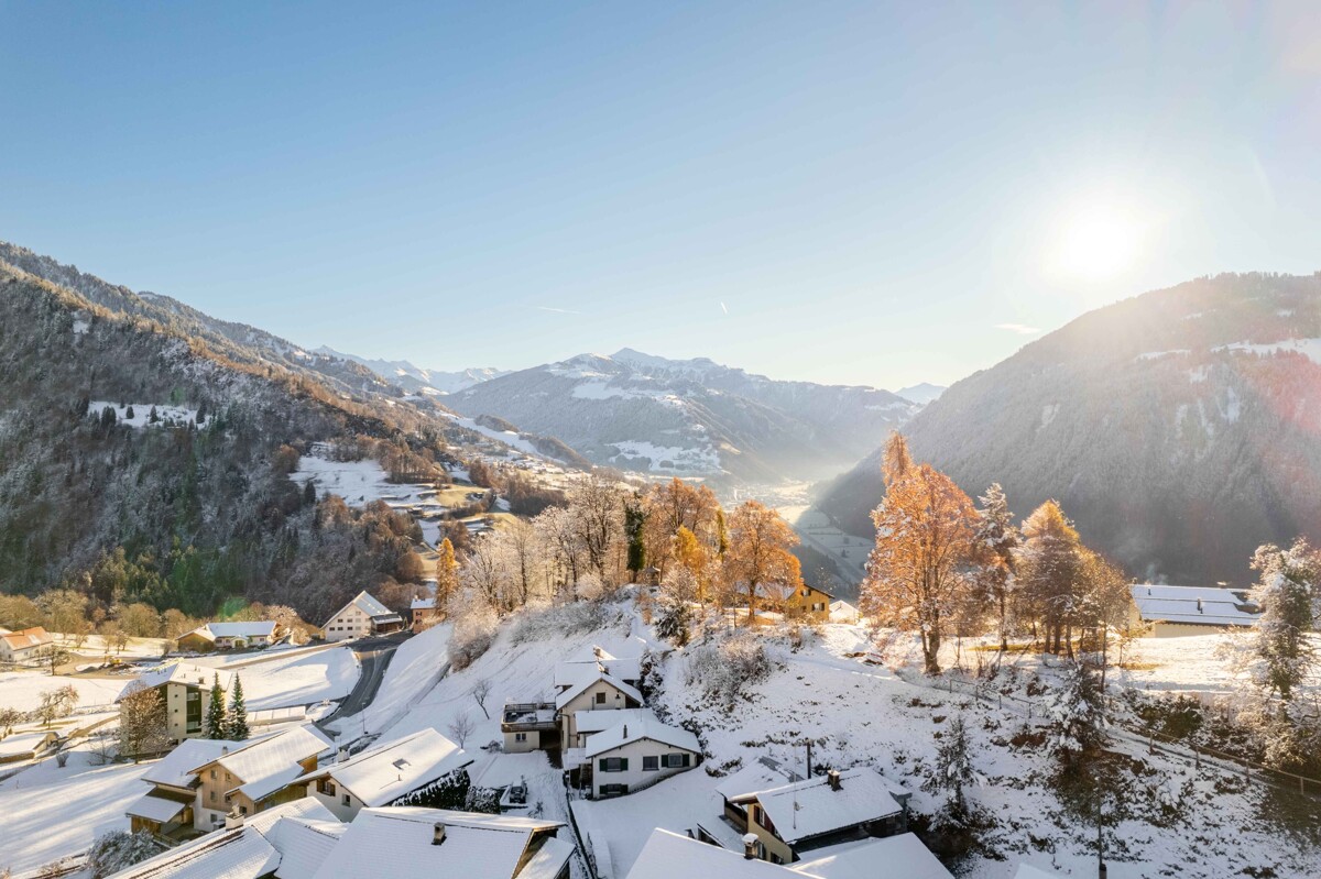 Ferienhaus mit Aussicht und moderner Architektur in Seewis - QW361_Seewis i. P.