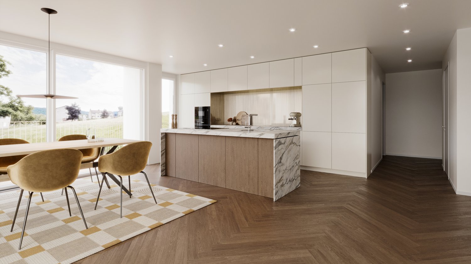 Moderne 4.5-Zimmer-Wohnung mit Südbalkon in Zürich Witikon - Bild 6