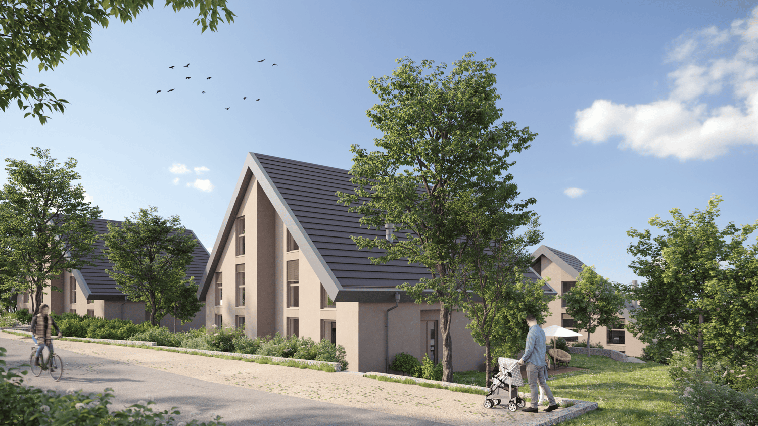 Villa mitoyenne neuve - 6.5 pièces avec jardin - Livraison fin 2027 - Bild 2