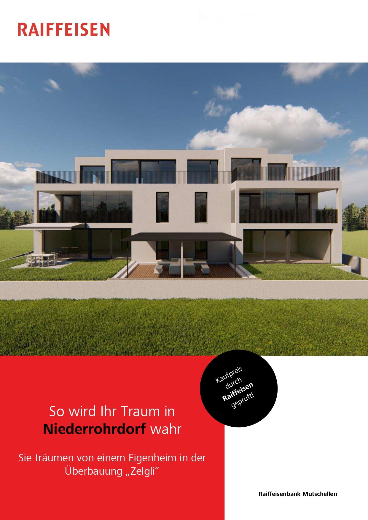 Moderne 4.5-Zimmer-Neubau-Wohnung mit Balkon und Garage in Niederrohrdorf - Bild 4