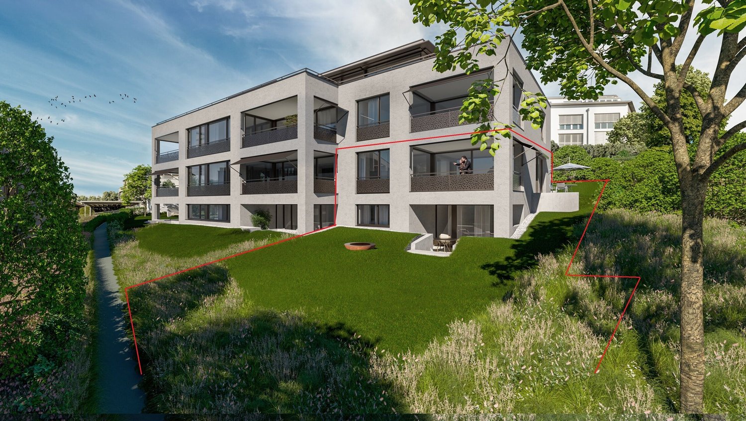 Neubau EG-Maisonette-Wohnung an schöner Lage (C-1.0) -  Bild 1
