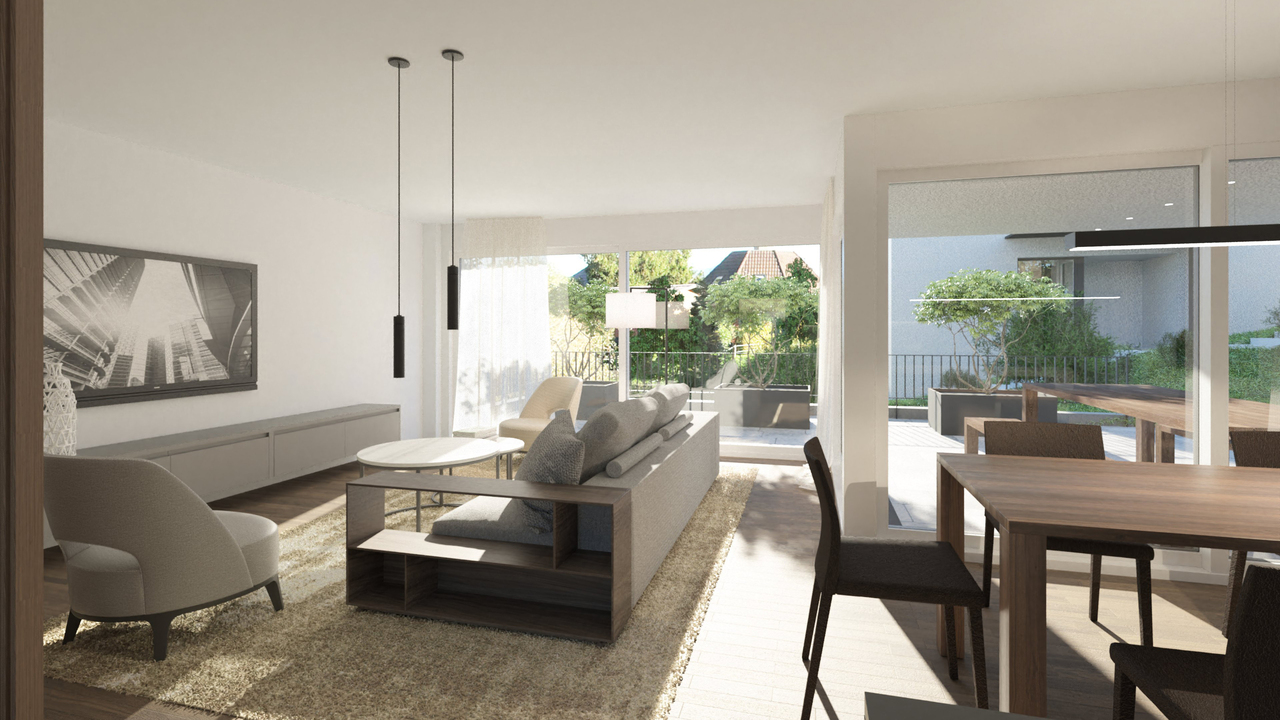 Projekt Hanfgartenweg mit 6 freistehenden Einfamilienhäusern (Haus 3) - Visualisierung