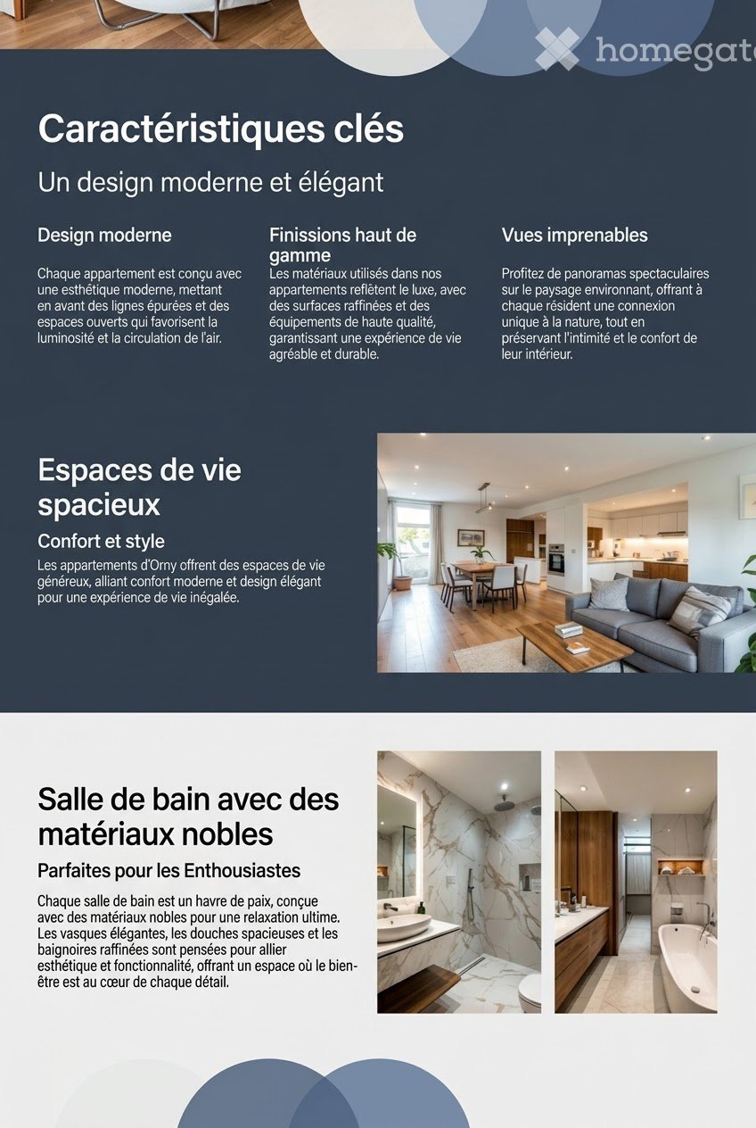 Derniers Lots - Magnifique appartement neuf de 3,5/4 pièces à Orny -  Bild 2