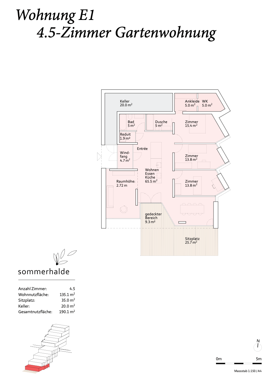 exklusive 4.5 Zimmer Gartenwohnung mit Terrasse & Garten – letzte Etappe - Bild 4