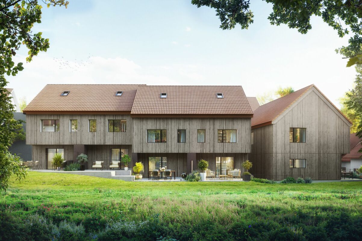 privater Rückzugsort «Am Palmenweg»: Doppeleinfamilienhäuser mit Garten - Architektonisch ansprechende Doppel-Einfamilienhäuser mit smarter Raumnutzung, hoher Wohnqualität und eigenem privaten Garten.