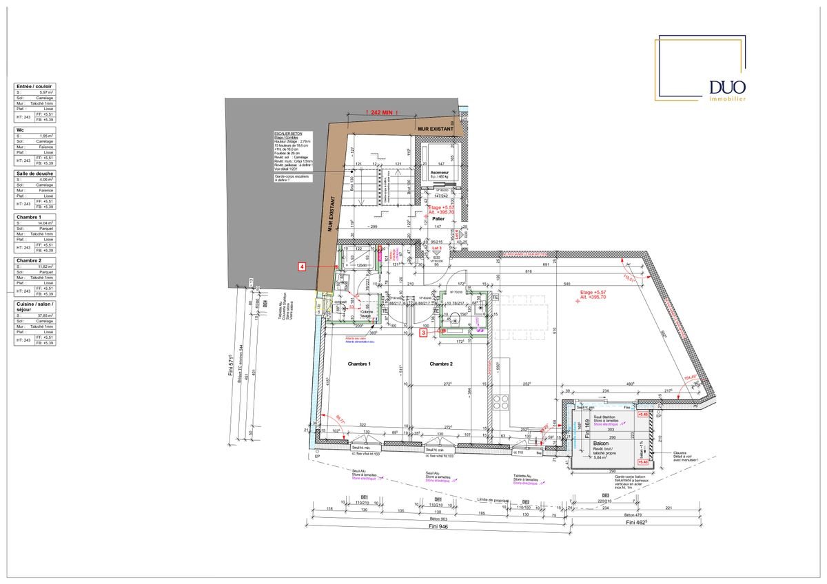 Appartement 3.5 pièces neuf - calme, lumineux avec vue dégagée -  Bild 3