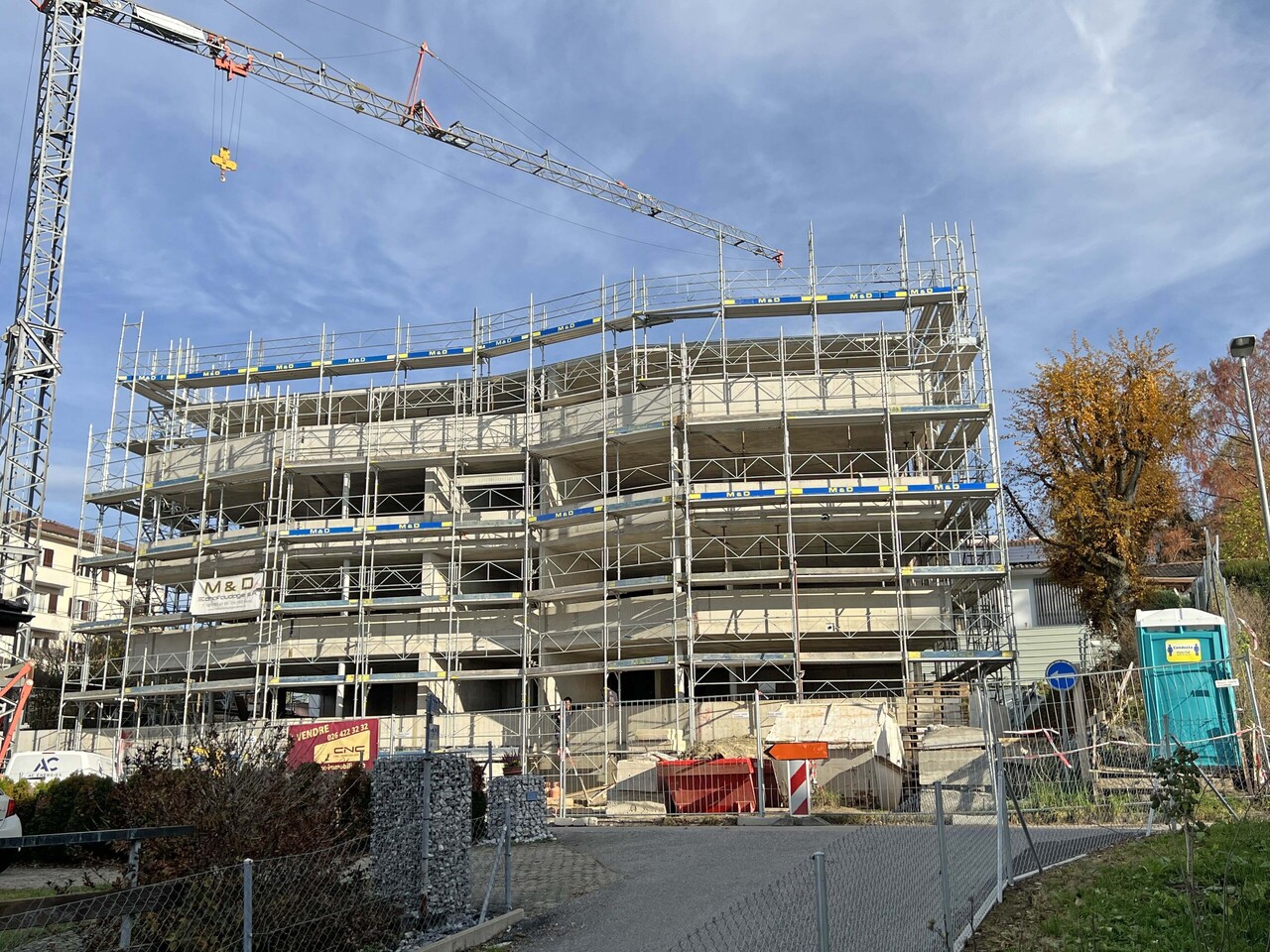 Appartement 4.5 pièces Élégance architecturale à 2 pas du centre-ville - La Résidence Chamblioux 22 - Immeuble en cours de construction